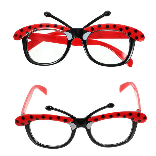 Amosfun Colorful Ladybug Cartoon Party Sunglasses for Kids