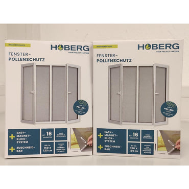 Hoberg Magnetic Window Pollen & Mosquito Screen – Cut-to-Size 150×130 cm