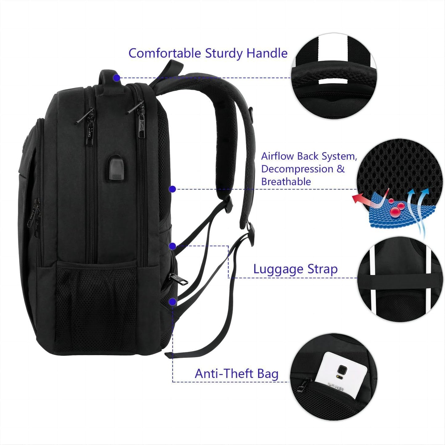 MATEIN 15.6 Inch Laptop Rucksack