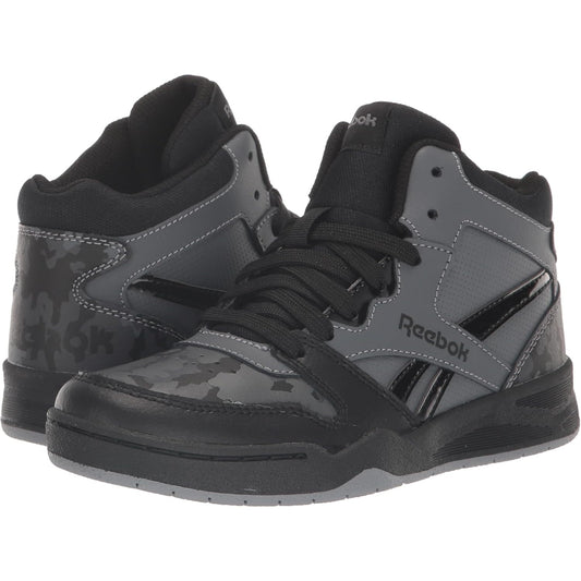 Reebok Boys BB4500 Court Sneaker Pure Grey Kids Athletic Shoe