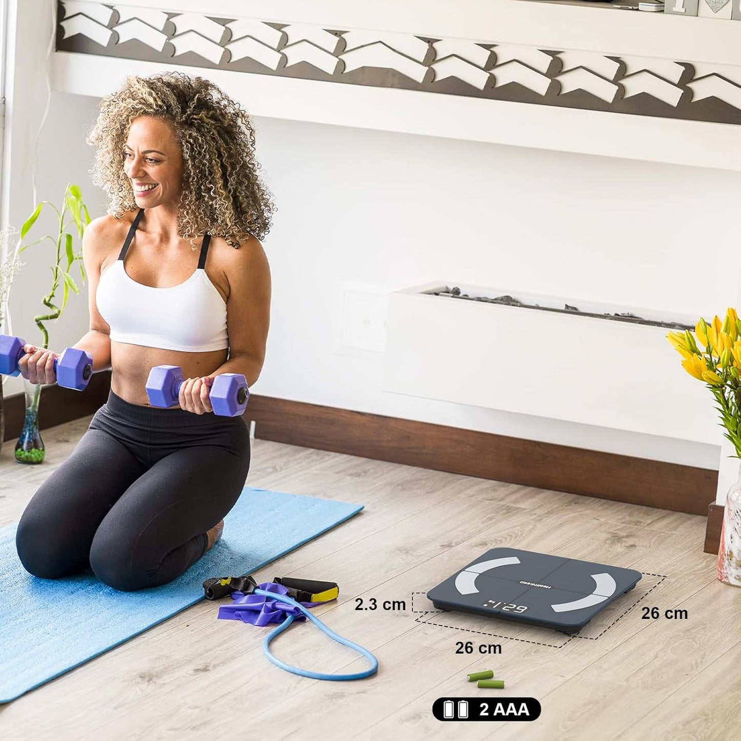 Healthkeep Smart Body Fat Bathroom Scale with Bluetooth App