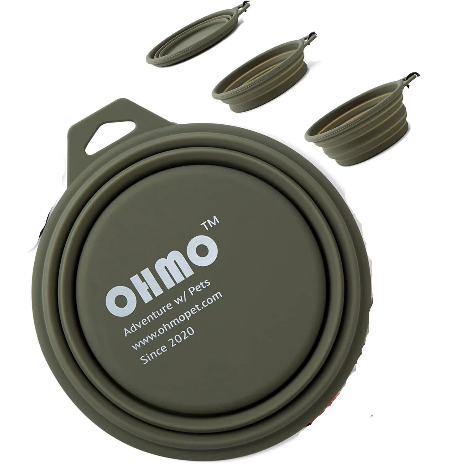 OHMO Foldable 800ml Silicone Travel Dog Bowl - Gomix Brands Outlet