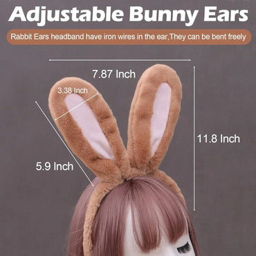 Plush Bunny Ear Headband with Tail for Easter Halloween - Gomix Brands Outlet