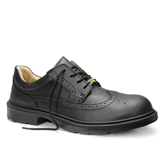 Premium Officer ESD S2 Safety Shoes: Durable Leather, Steel Toe, Comfortable Fit