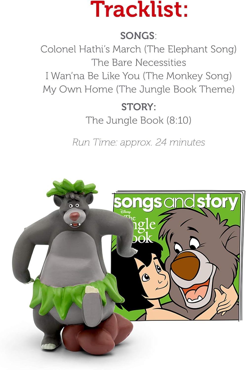 Tonies Baloo Jungle Book Audio Figurine – 4 Songs, Story, Kids