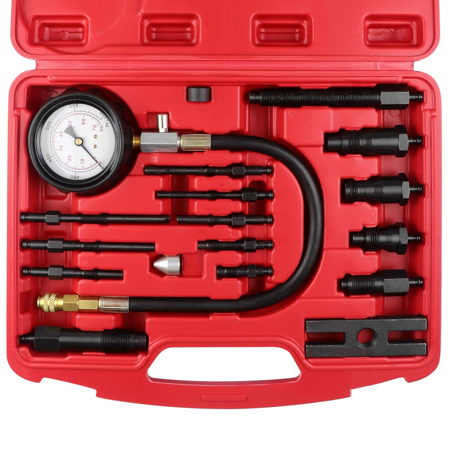 Professional Diesel Engine Compression Tester Kit - Accurate 0-1000 PSI Diagnostic Tool - Gomix Brands Outlet
