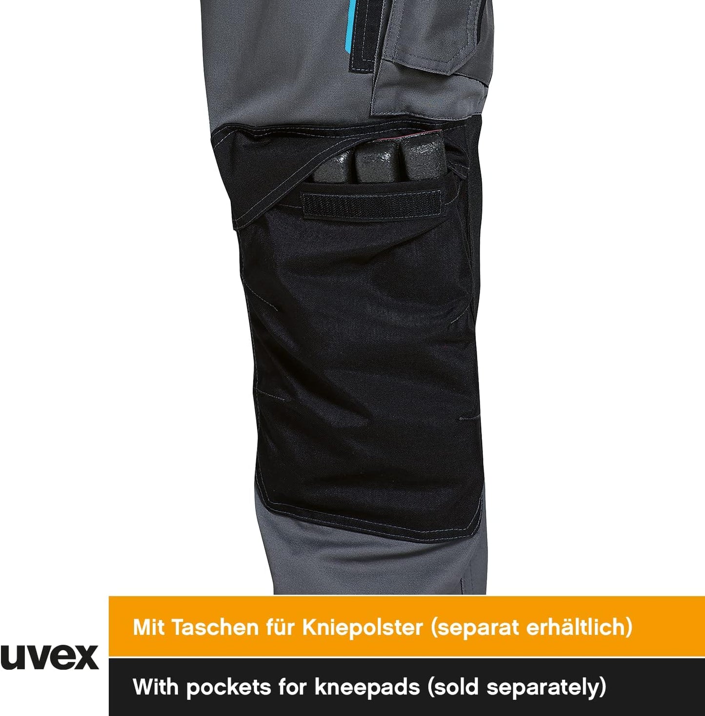Uvex Tune-Up Men's Cordura Cargo Work Trousers with Reinforced Knees