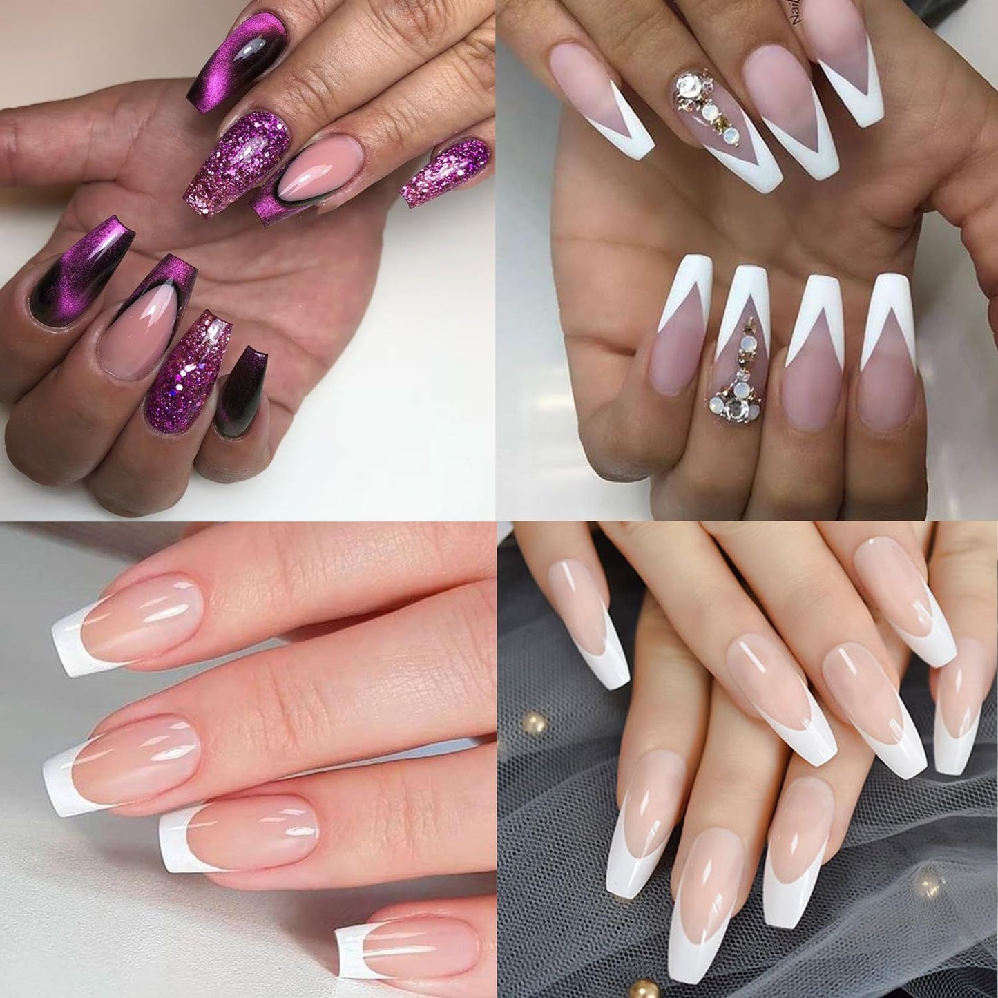 Magic Armor 504-Piece French Half Cover Nail Tips Set