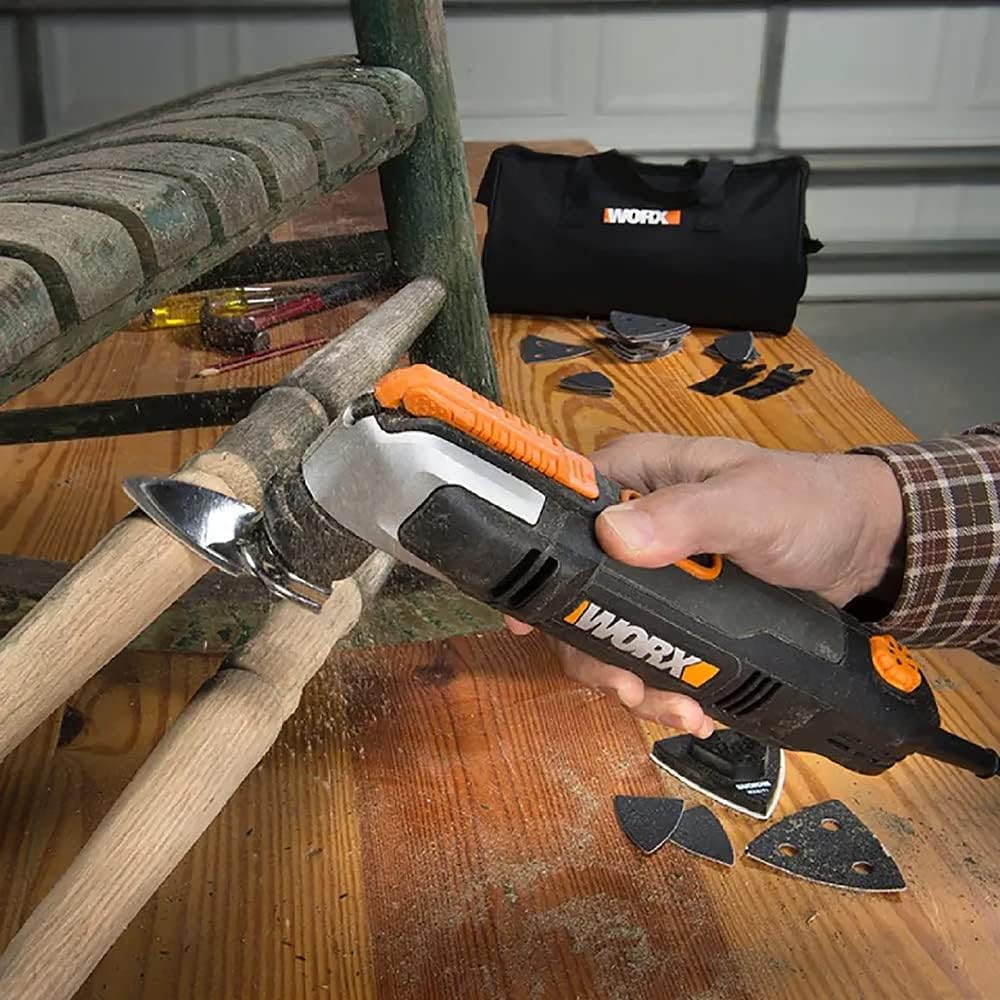 WORX WX686 250W Sonicrafter Oscillating Multi-Tool Kit for Cutting, Sanding, Scraping