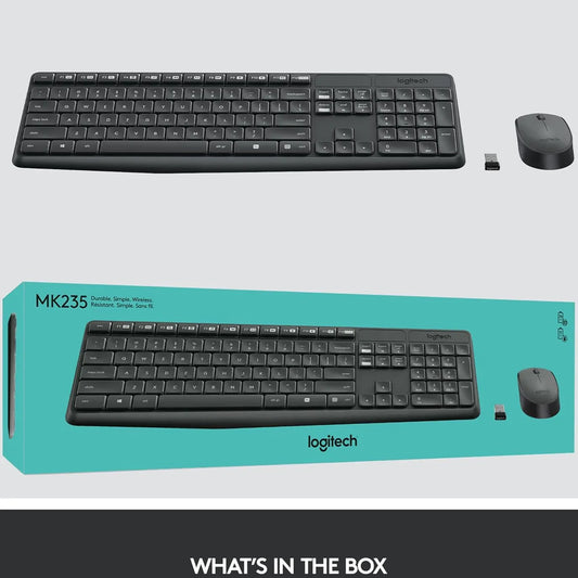 Logitech MK235 Wireless Keyboard and Mouse Combo for PC - Gomix Brands Outlet
