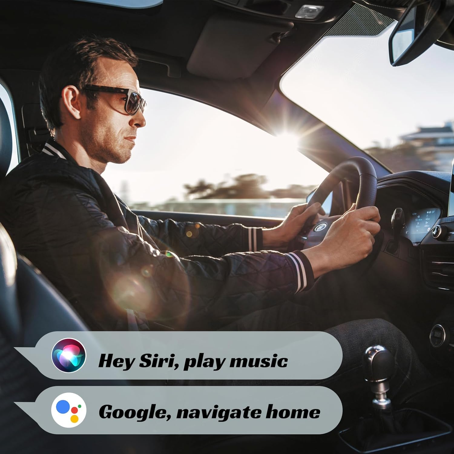 HSTOP 2-in-1 Android Auto & Apple CarPlay Wireless Adapter, USB‑A to USB‑C Converter