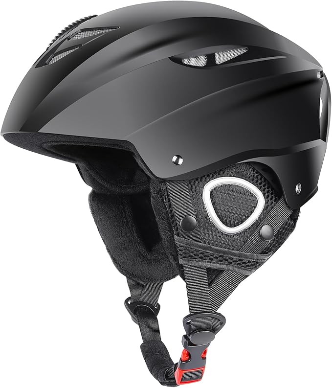 KUYOY Unisex Medium Ski Helmet with Goggle Compatibility