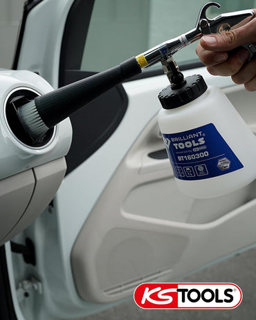 KS Tools Powerful Compressed Air Cleaning Gun with Adjustable Pressure
