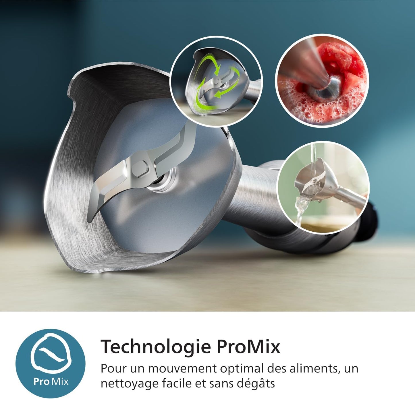 Philips Series 5000 Hand Blender: Powerful 1200W ProMix Technology for Effortless Kitchen Blending