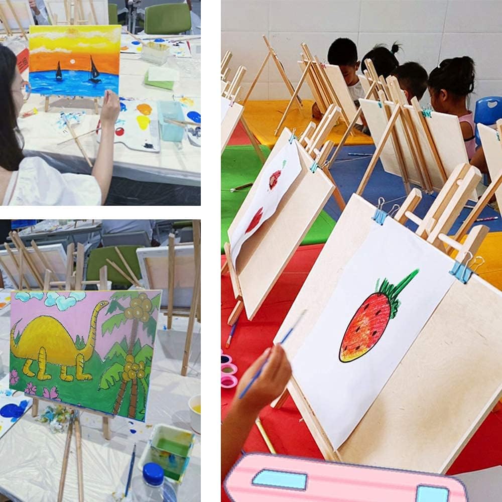 HXSEMAYIG 30 cm Wooden Artist Easel – Foldable Portable Art Stand