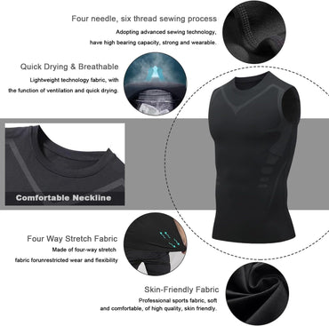 Smatstyle Men's Quick Dry Compression Sleeveless Sports Fitness Base Layer Tank Top
