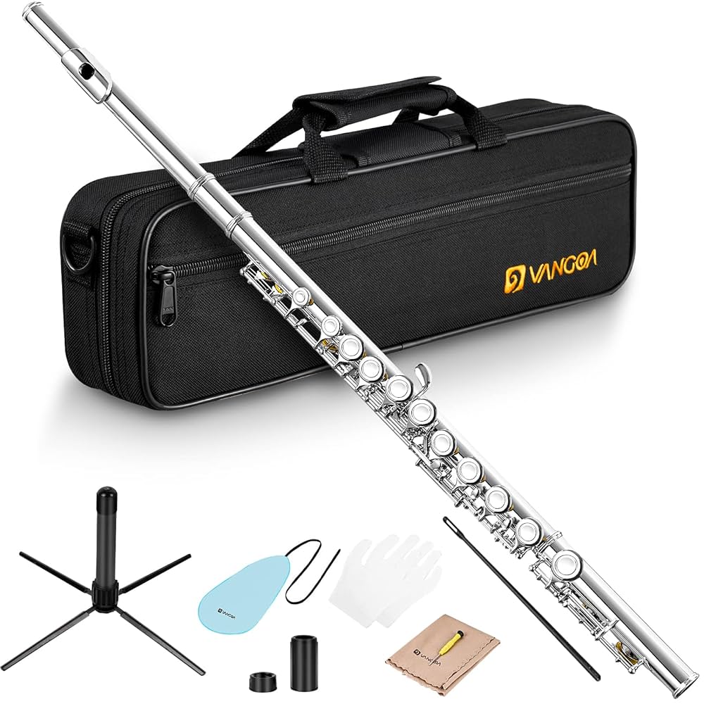Vangoa 16 Key C Flute Instrument Set for Beginners with Accessories