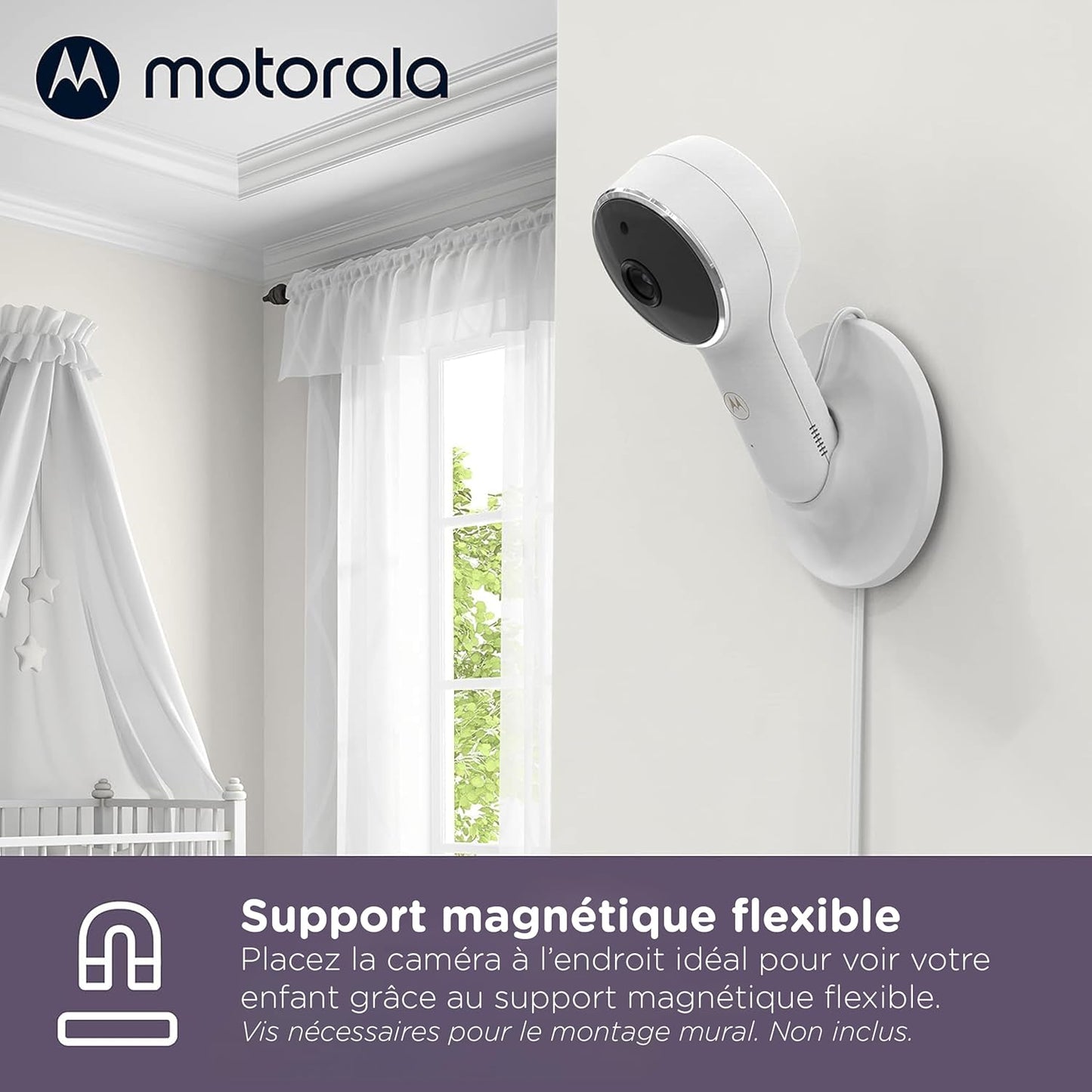 Motorola VM65X Connect Full HD Wi-Fi Baby Monitor with Flexible Mount