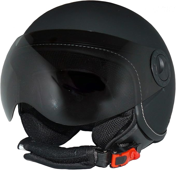 protectWEAR Jet Helmet H710 Matte Black Open‑Face Motorcycle Helmet XL