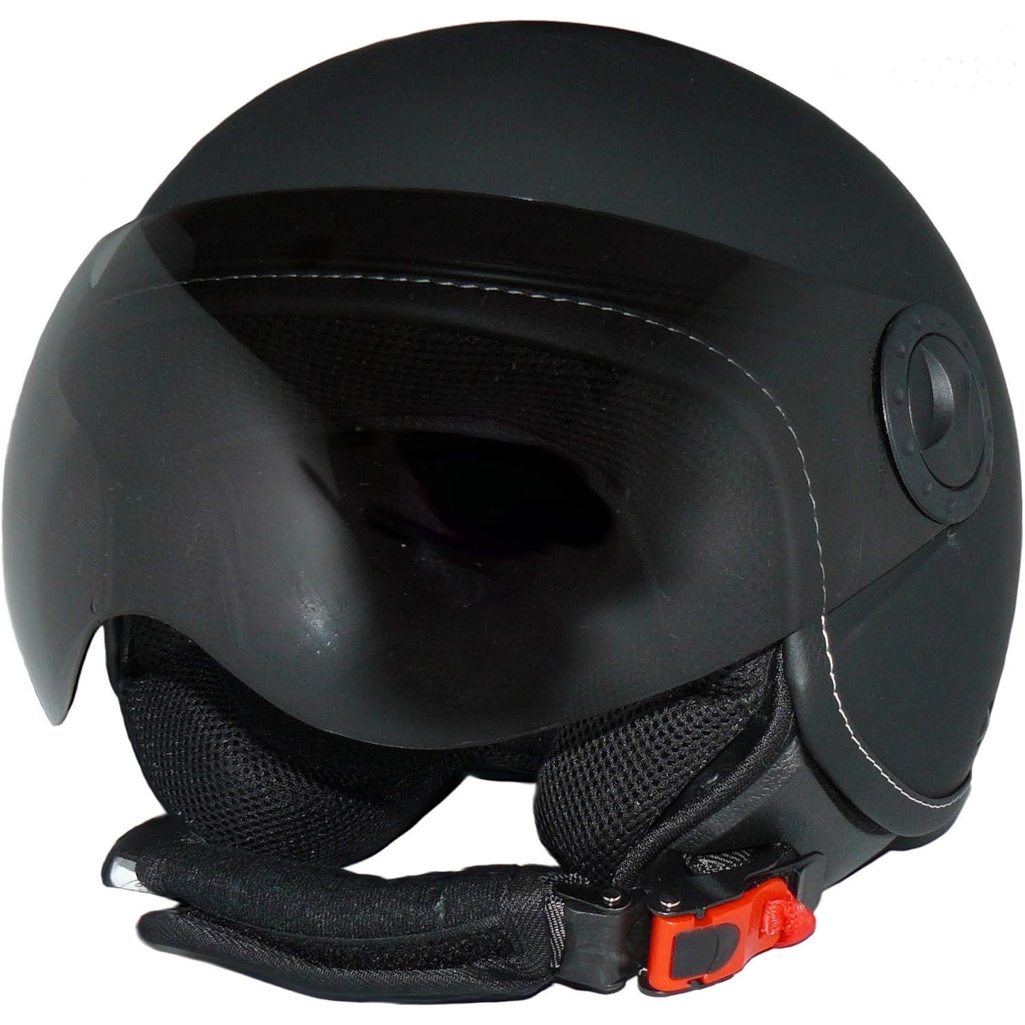 protectWEAR Jet Helmet H710 Matte Black Open‑Face Motorcycle Helmet XL