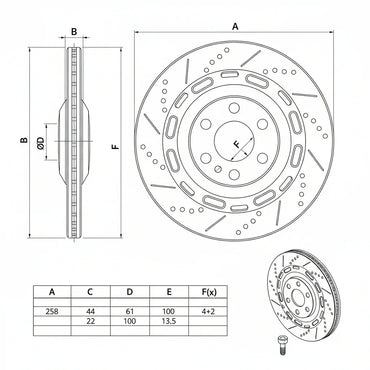 Bosch BD2146 Brake Discs - ECE-R90 Certified - Set of 2 - Gomix Brands Outlet