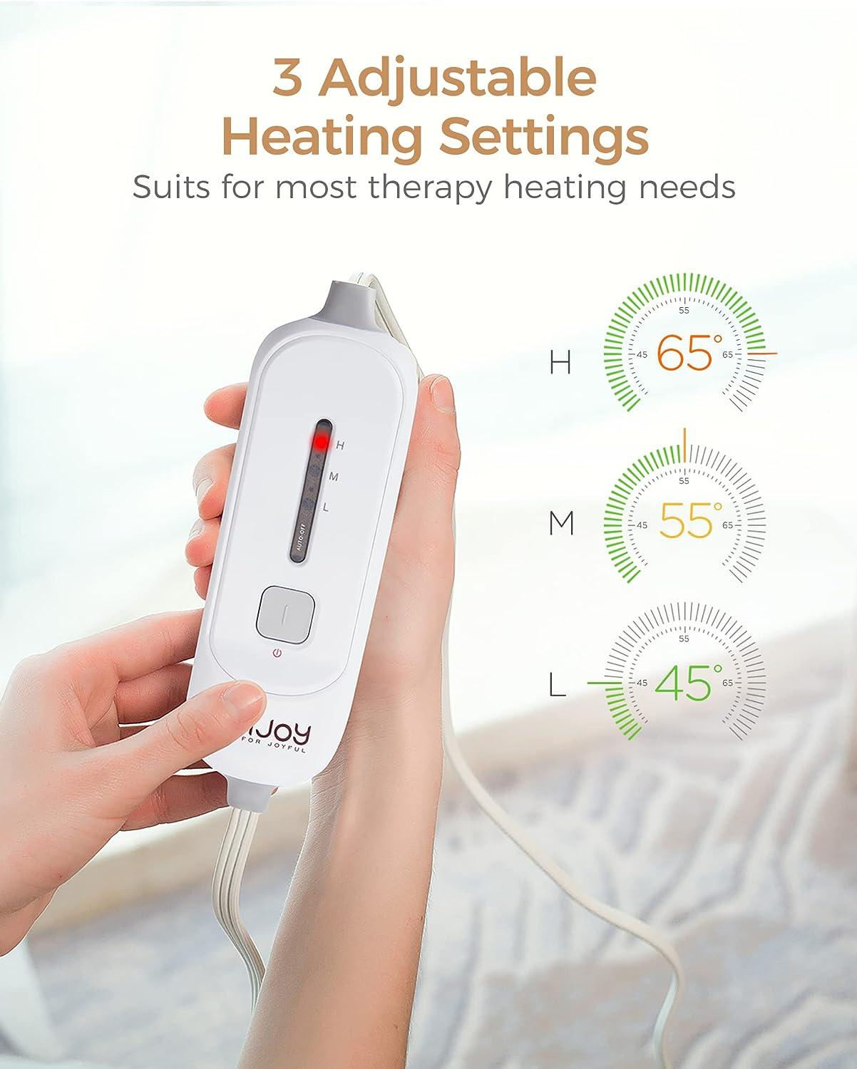 ALLJOY Electric Neck & Shoulder Heating Pad: Targeted Pain Relief, 3 Heat Settings, Auto Shut-Off