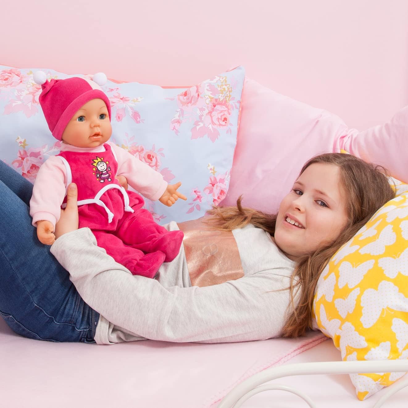 Bayer Design Hello Baby Functional Doll 46cm Soft Body