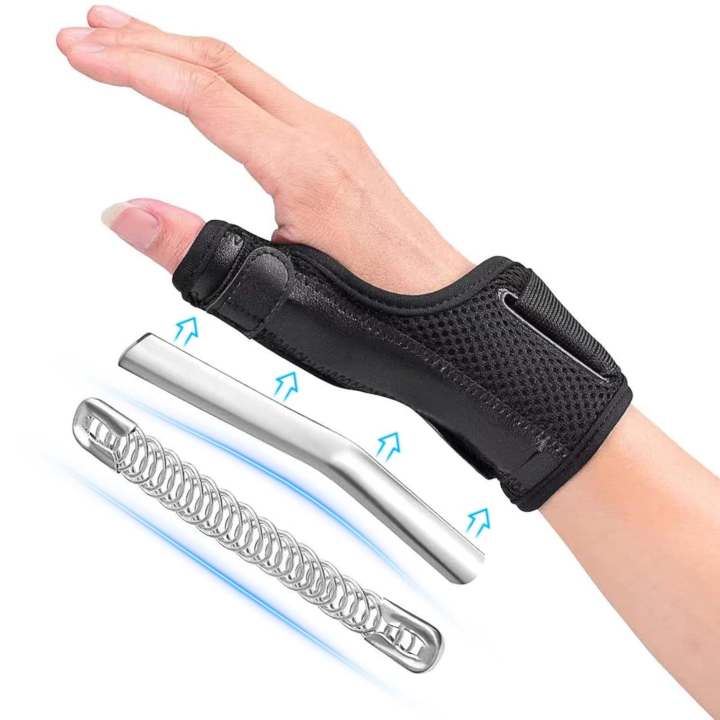 Adjustable Breathable Thumb Spica Splint for Wrist Support and Pain Relief
