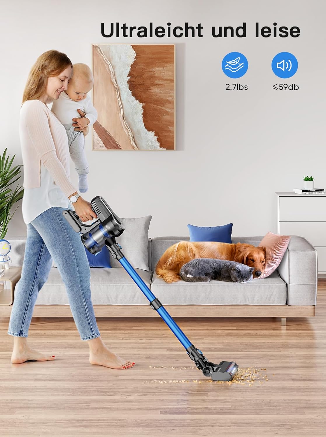 Roanow MarsVac S1 Cordless Vacuum Cleaner 450W 38000Pa 55min