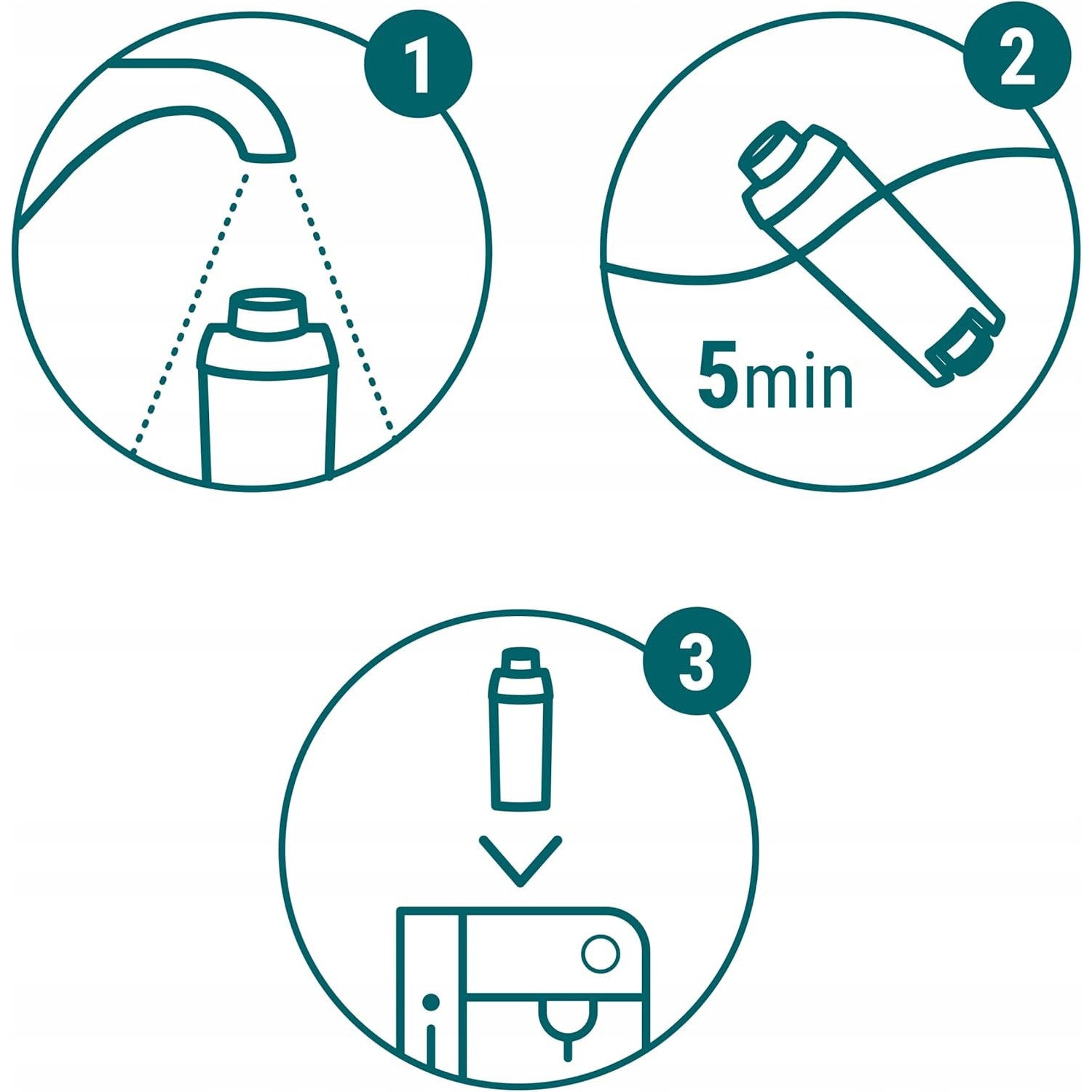 Sillar 6-Pack DeLonghi Coffee Machine Water Filter – Premium Carbon