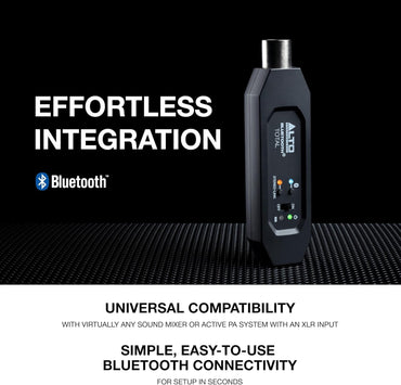 ALTO Bluetooth Total 2 XLR Receiver – Rechargeable Wireless Mixer Adapter
