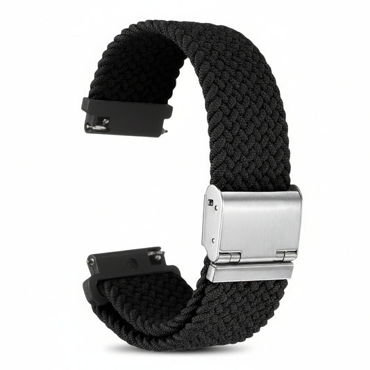 sourcing map Unisex Nylon Braided Quick Release Watch Band
