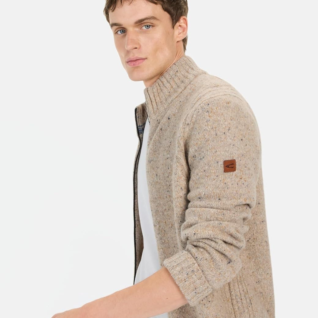 Camel Active Sustainable Merino Wool Premium Men's Cardigan
