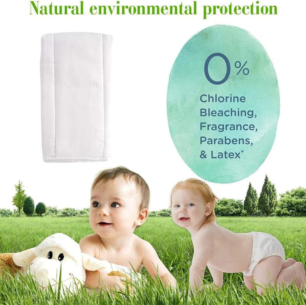 Premium4-Ply Unbleached Cotton Prefold Cloth Diapers for Babies - Gomix Brands Outlet