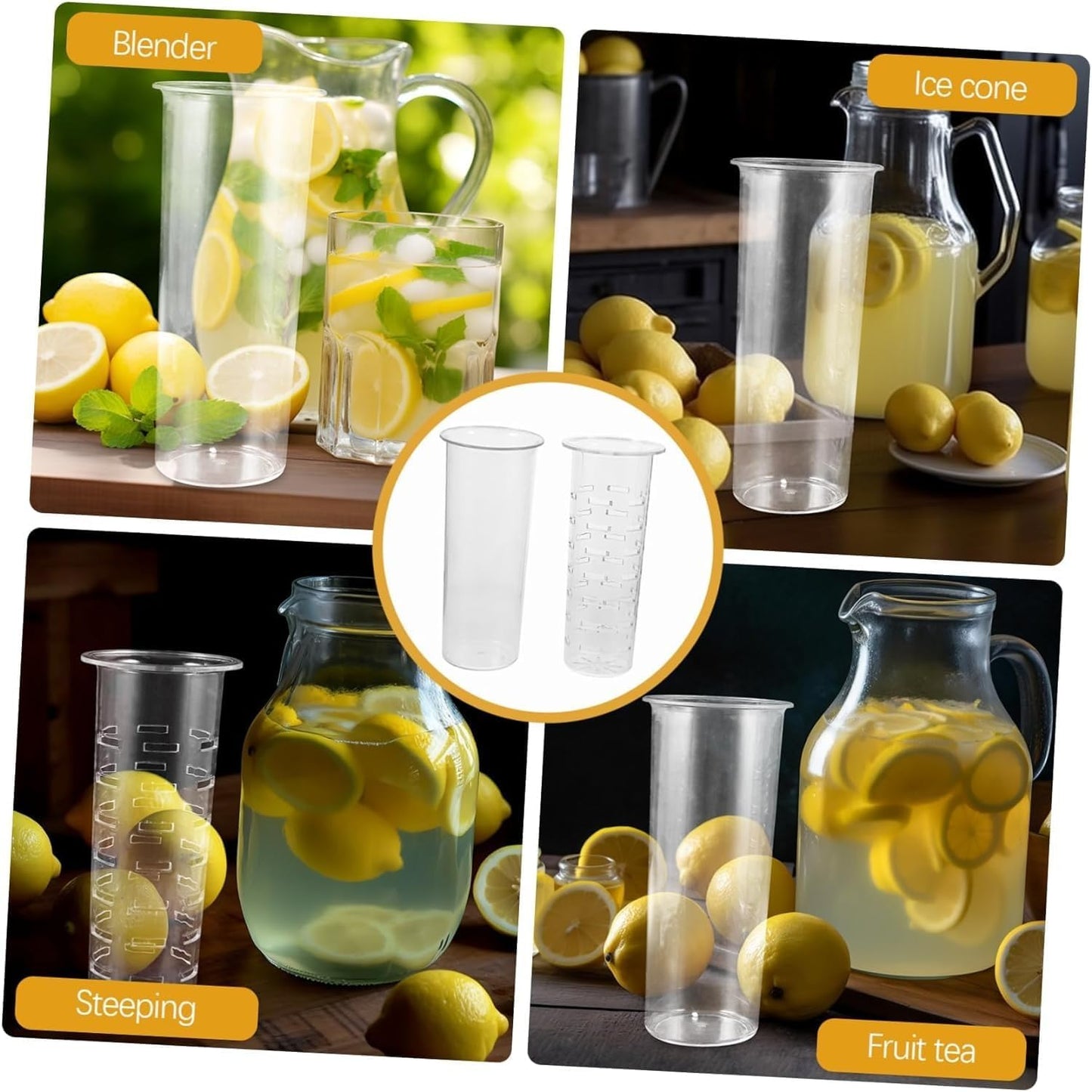 EdirFtra Acrylic Fruit Juicer Filter Basket – Fresh Juice & Beverage Dispenser Insert
