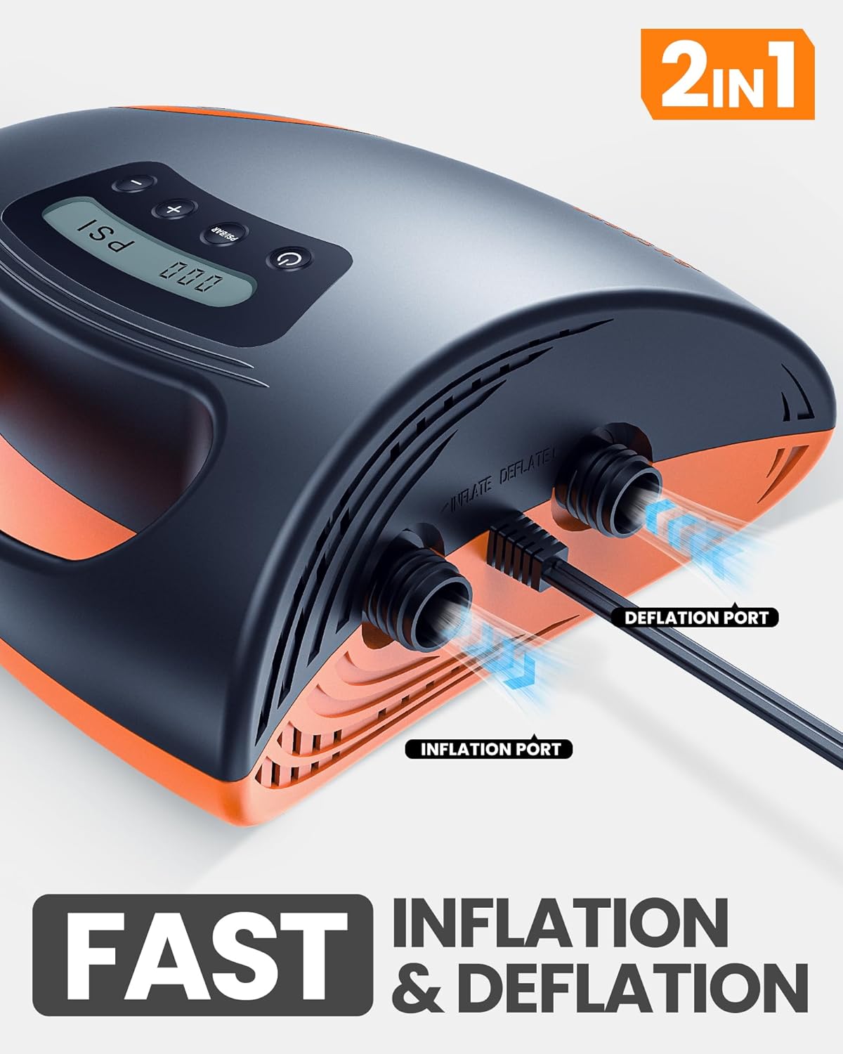 OutdoorMaster 20PSI High Pressure Electric SUP Pump with Auto-Off Deflation