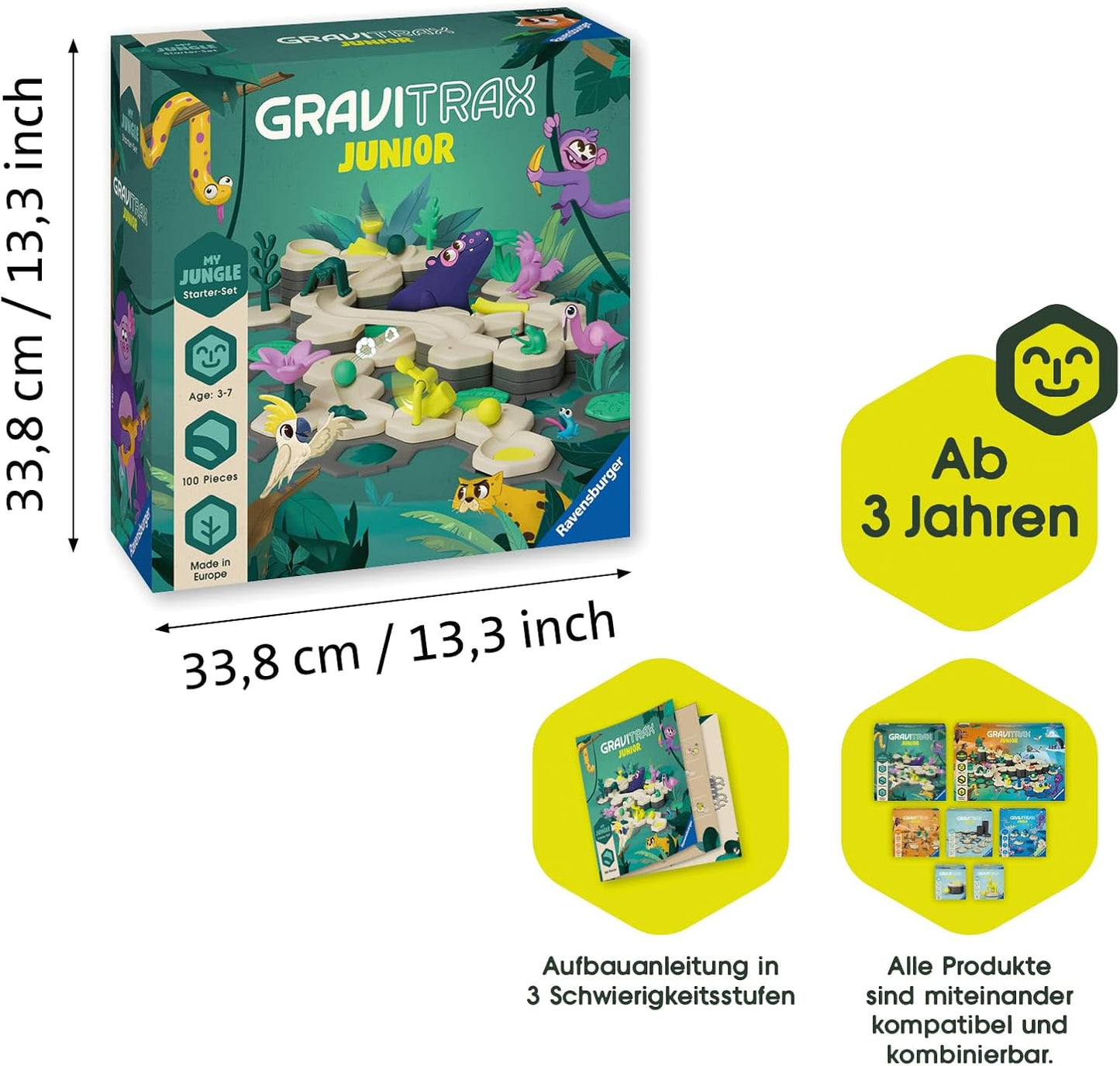 Ravensburger GraviTrax Junior Jungle Eco Marble Run Set