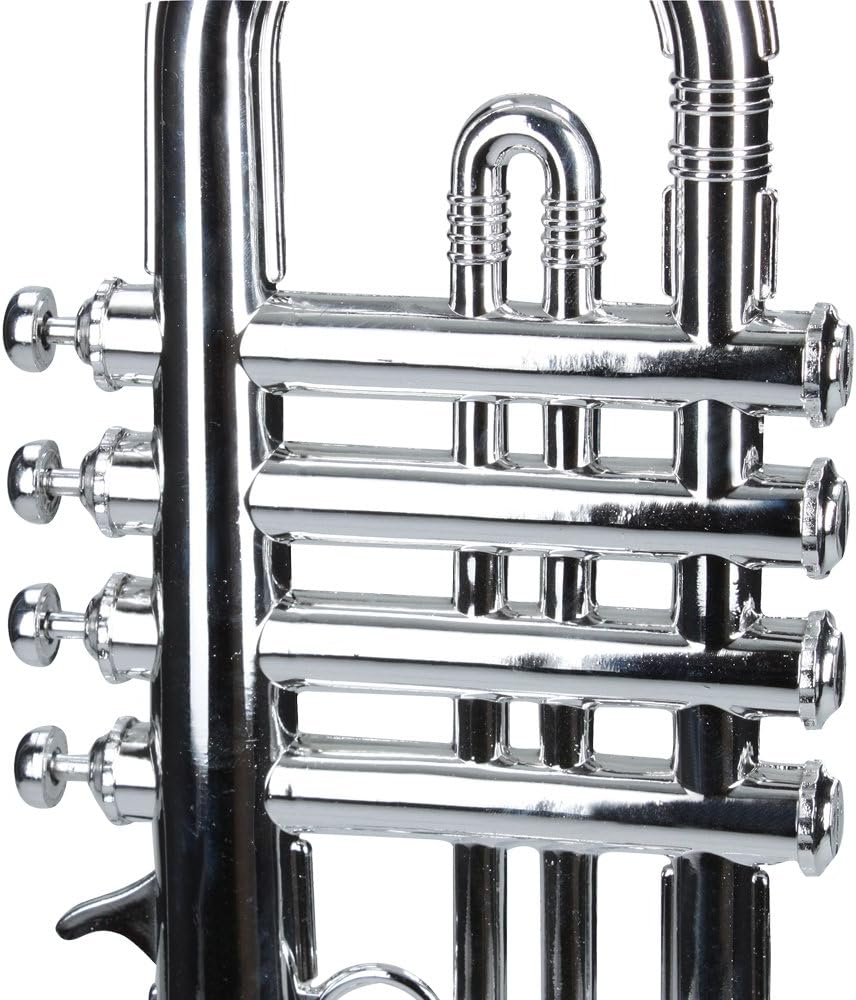 Reig Deluxe Silver Trumpet - Authentic Sound, Kids Musical Instrument