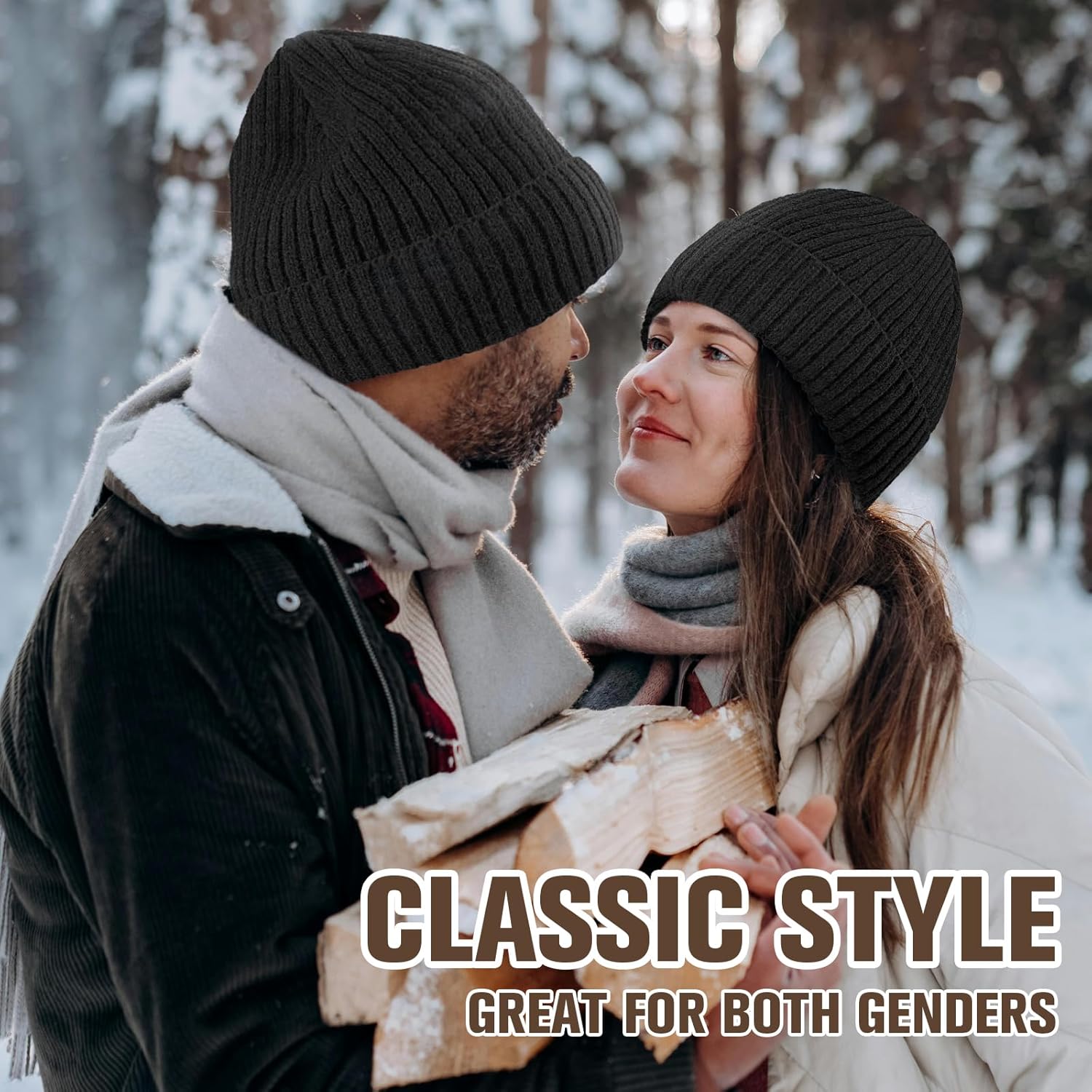 Cozy Wool Beanie with Fleece Lining – Unisex Winter Hat