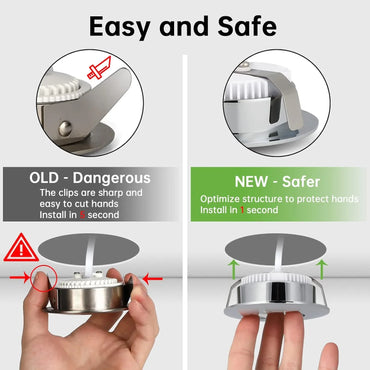 Kimjo 6W Warm White LED Recessed Ceiling Light 6-Pack - Gomix Brands Outlet