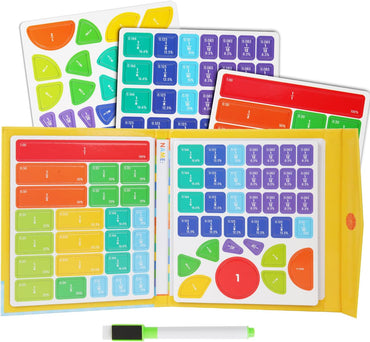 KOOMAL Magnetic Fraction Score Disk Educational Puzzle for Kids