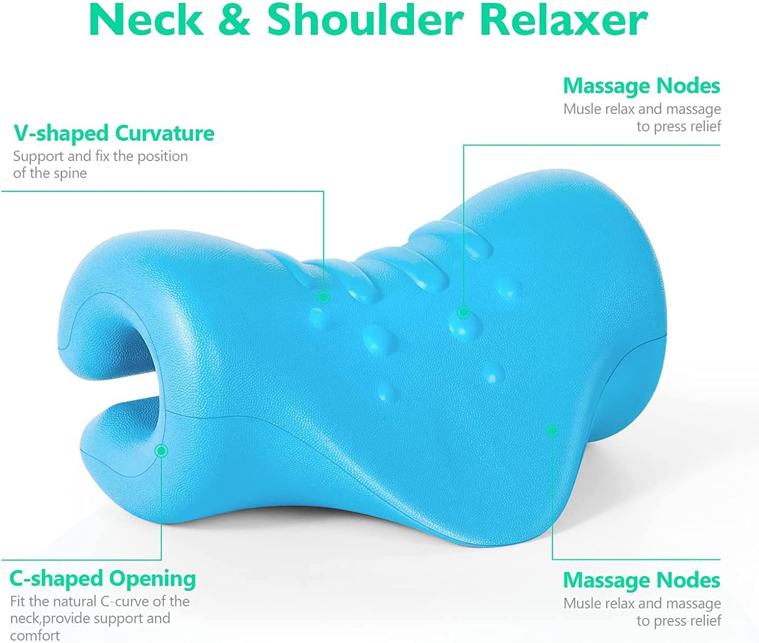 HASA zone Relaxation Neck Pillow with Flexible PU Cervical Support for Neck Pain Relief