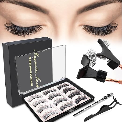Awangya 3-Pair Magnetic 3D Natural Look Eyelash Set