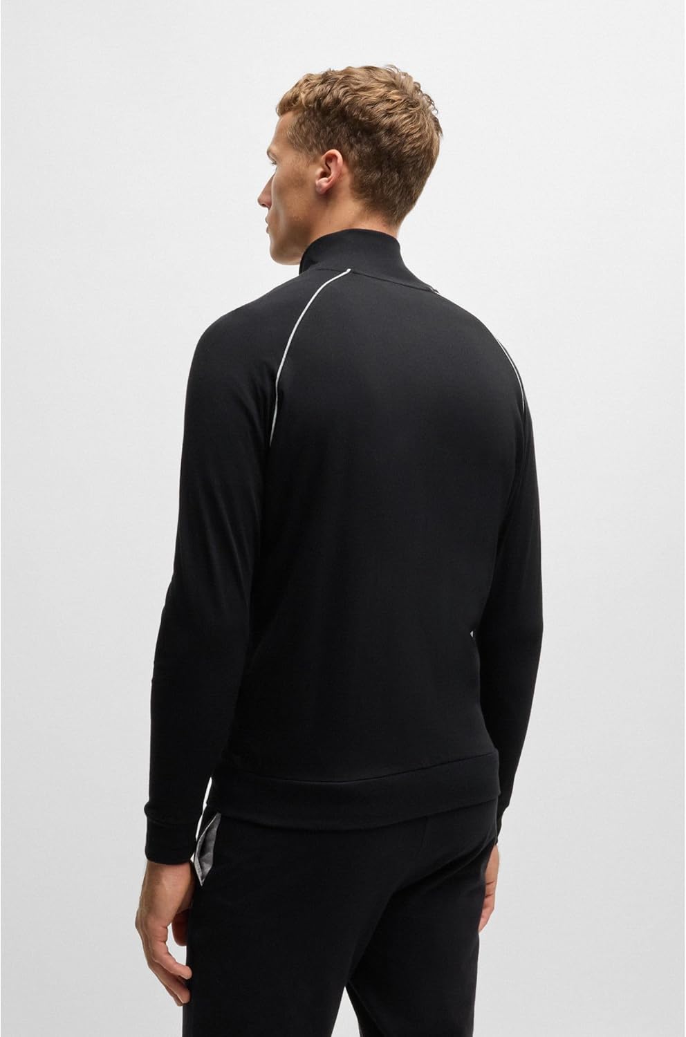 BOSS Men's Mix & Match Z Loungewear Sporty Blue Jacket