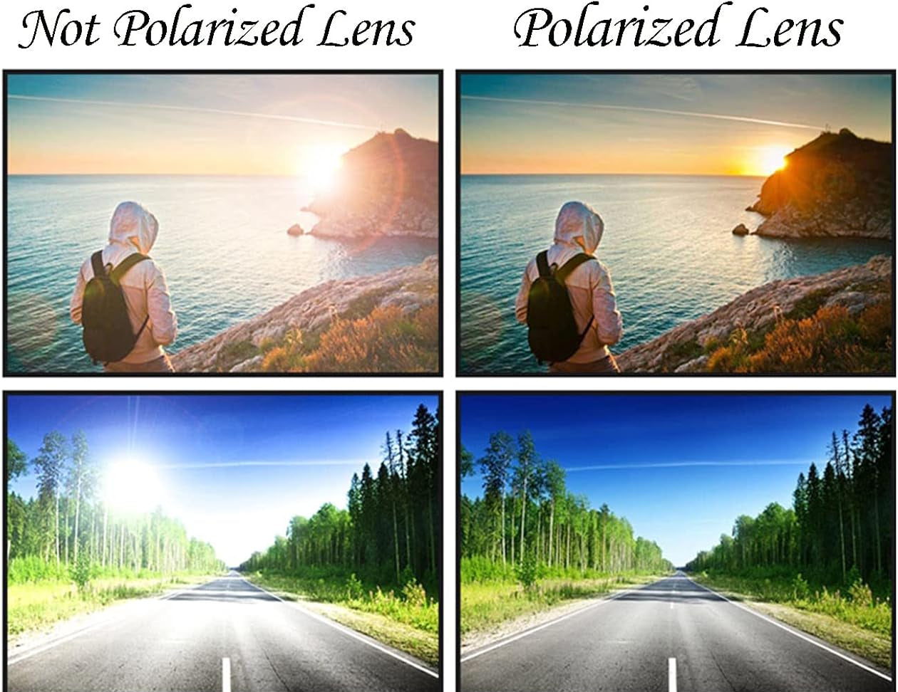 YAMEIZE Women's Round Polarized Vintage Sunglasses with UV400 Protection