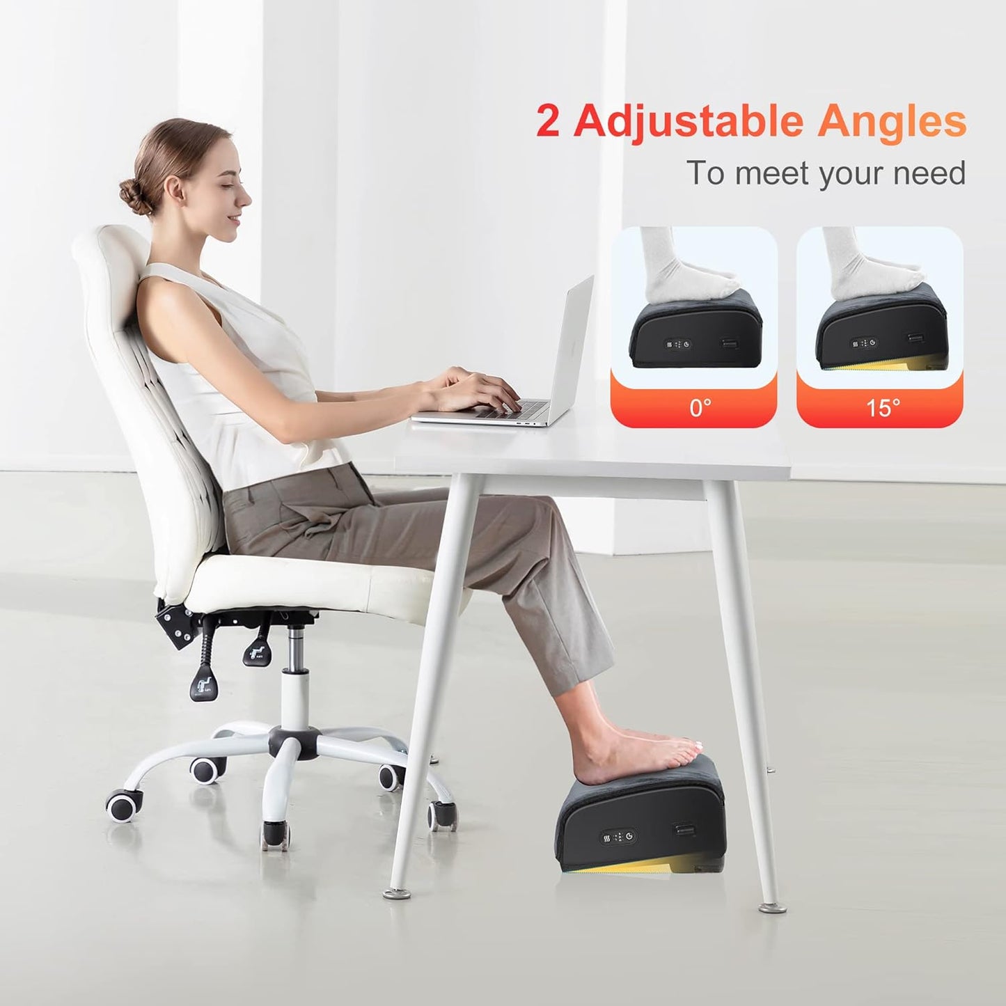 Ergonomic Heated Foot Rest