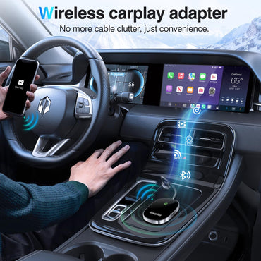 2025 Upgraded Wireless CarPlay Adapter for iPhone - Seamless Plug & Play Conversion