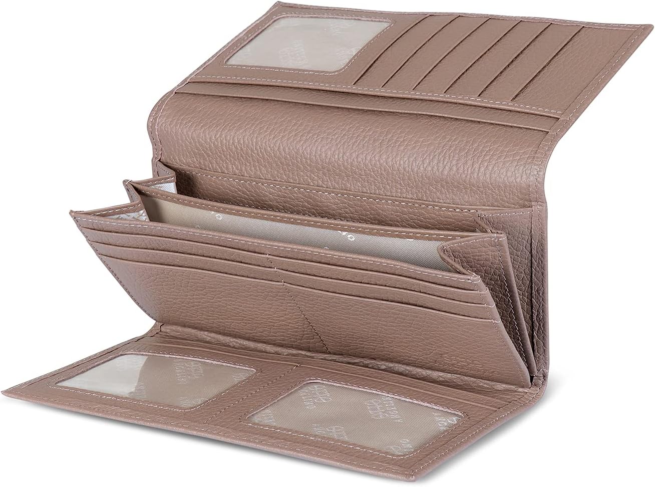 Otto Angelino Genuine Leather Zippered Envelope Wallet with RFID Blocking