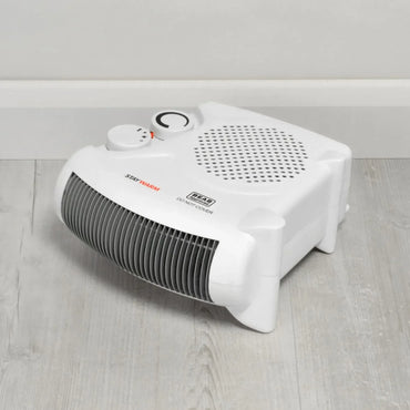 STAYWARM 2000W Dual Fan Heater, Upright & Flatbed, White - Gomix Brands Outlet