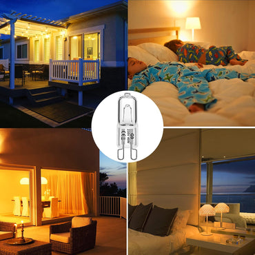 WeshLMPO G9 Halogen Bulbs 40W Dimmable 2700K Warm White 480lm 12-Pack